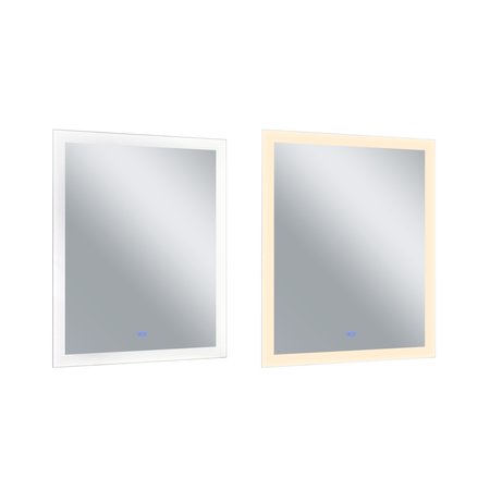 Cwi Lighting Rectangle Matte White Led 30 In. Mirror From Our Abigail Collection 1233W30-36